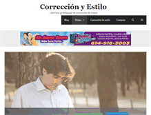 Tablet Screenshot of correccionyestilo.com